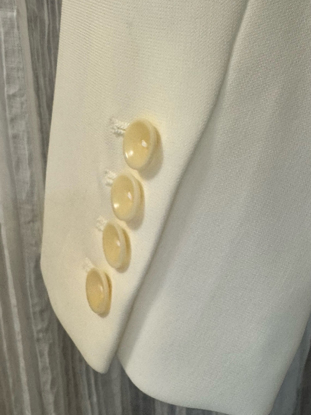 Talbots Ivory One-Button Blazer Jacket - Picture 6 of 10
